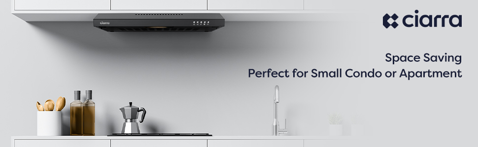 CIARRA 903BK60 Visor Cooker Hood 60cm 3 Speeds Stainless Steel Extractor Fan Black 10 cooker hood