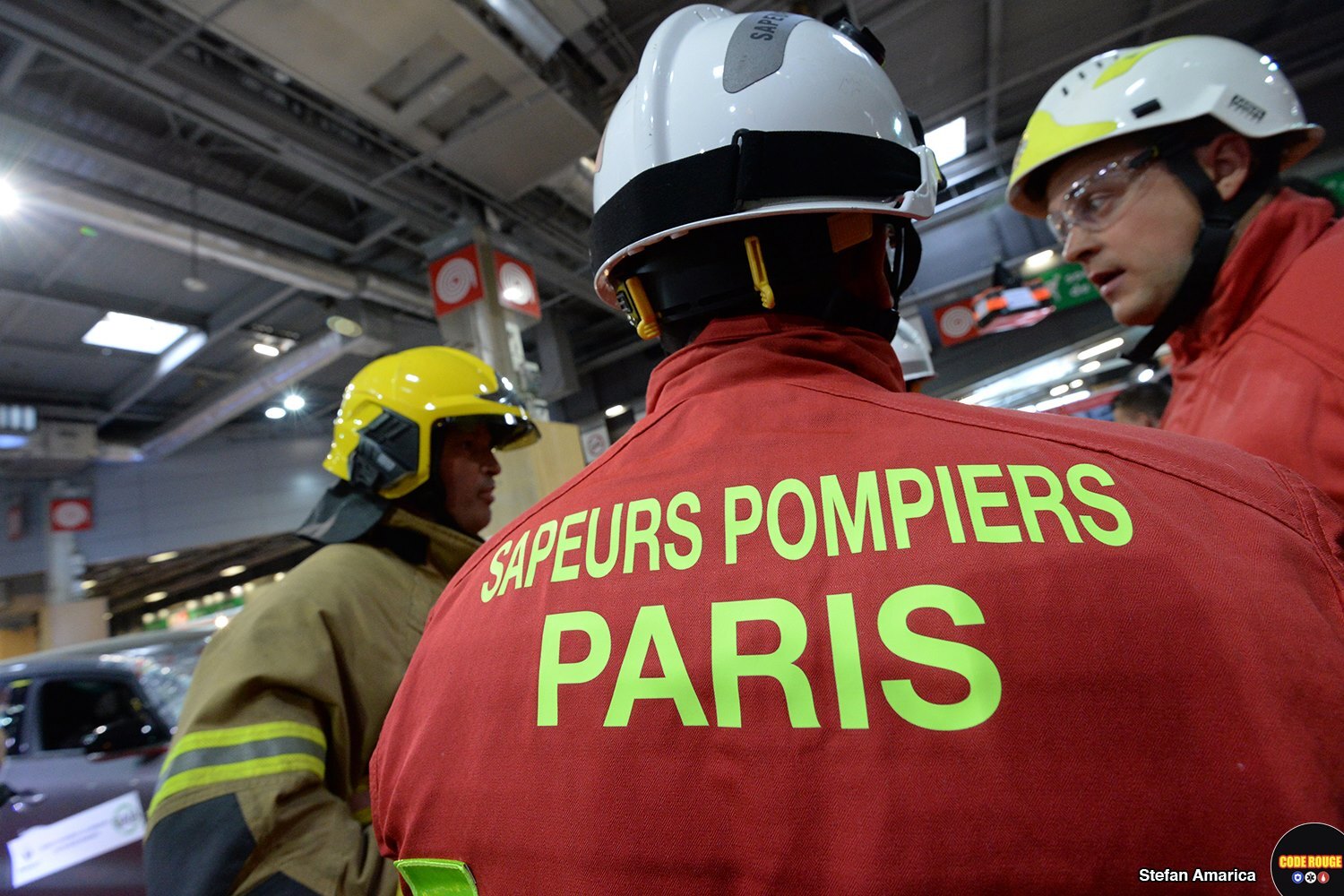 Scène issue du reportage au salon Secours Expo 2019