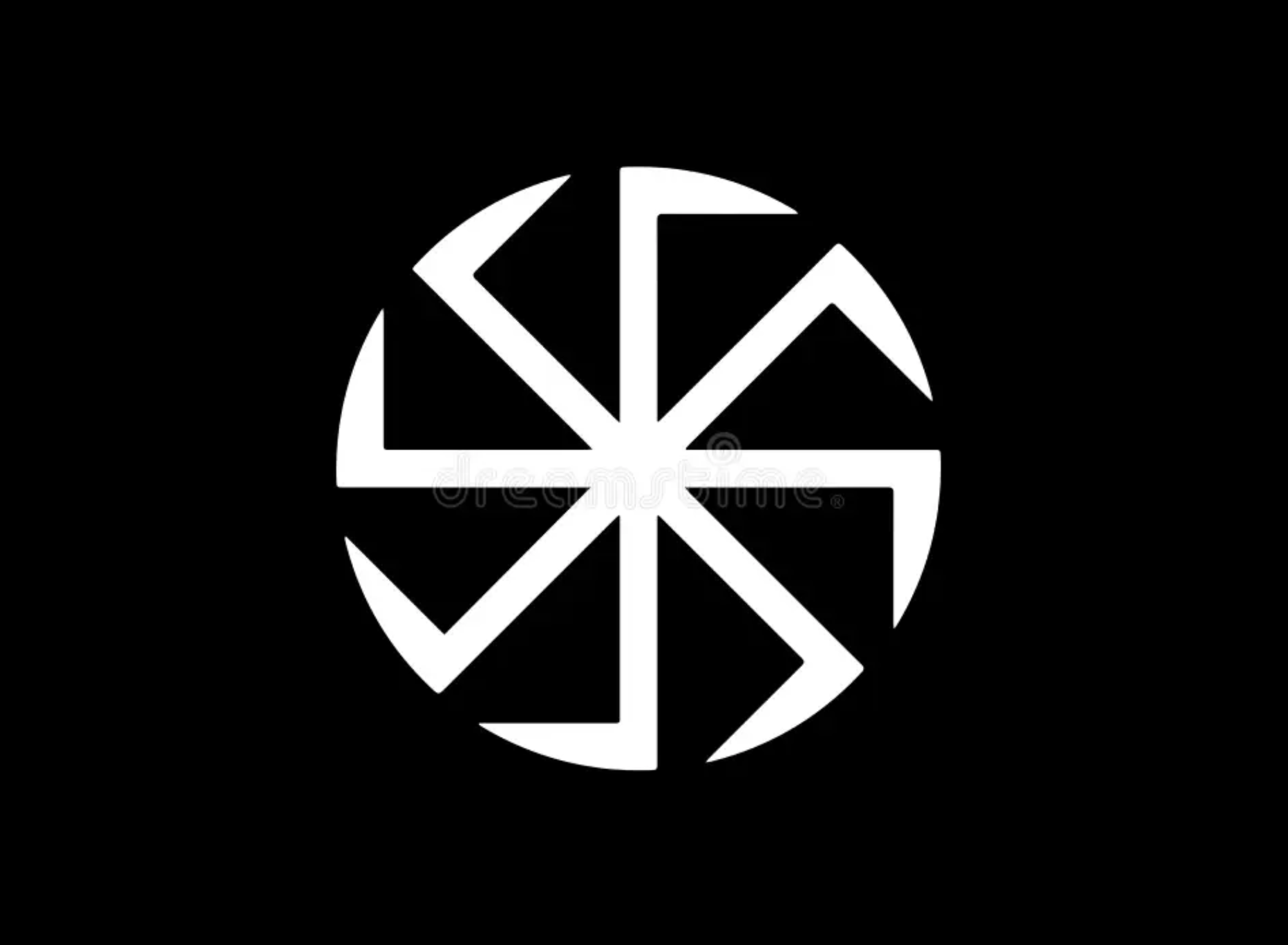 Drapeau et étoile à huit branches Drapeau et étoile à huit branches