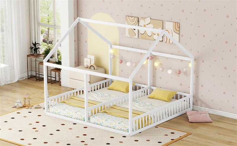 Lit Enfant Escamotable Velours - Capitonné, Avec Rangement, 90x190 Cm - Gris, Style Moderne, Pour Jeunes/Invités