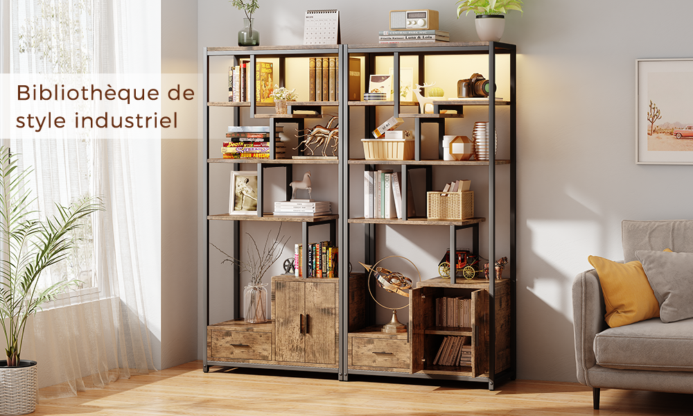 Bibliothèque LED à 6 Niveaux