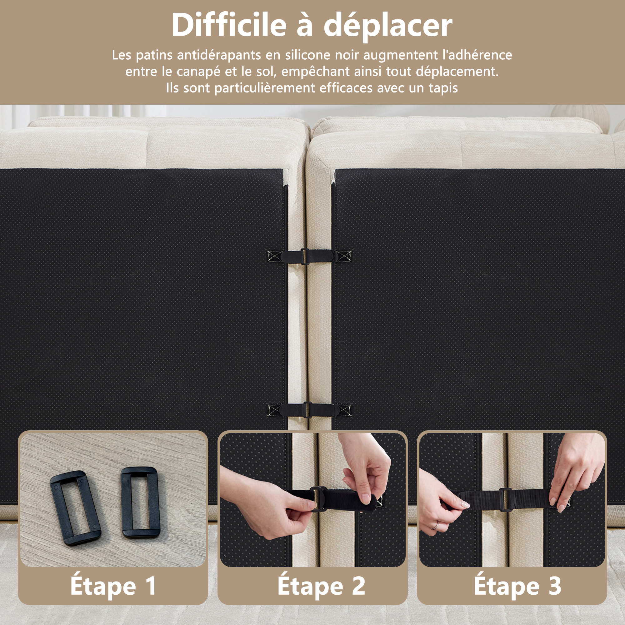 Modules connectables du canapé 2+1 places