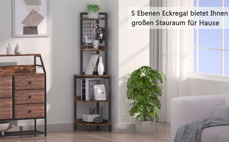 Mensola A Gradini, Libreria A 5 Piani Per Home Office Ripiani Autoportanti