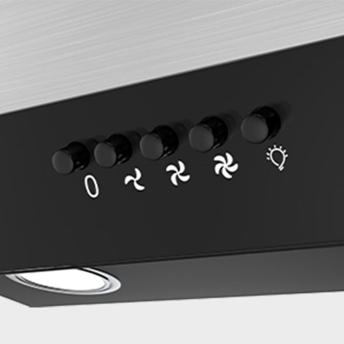 CIARRA Hotte Inclinee 60cm 2pcs Filtres A Charbon 370m3/h Recycage Ou Evacuation 3 Vitesses Inox - CD6736DB 12 hotte murale 60cm ciarra