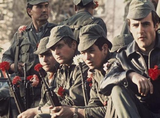 Les garnisons avec le symbole de l’œillet.