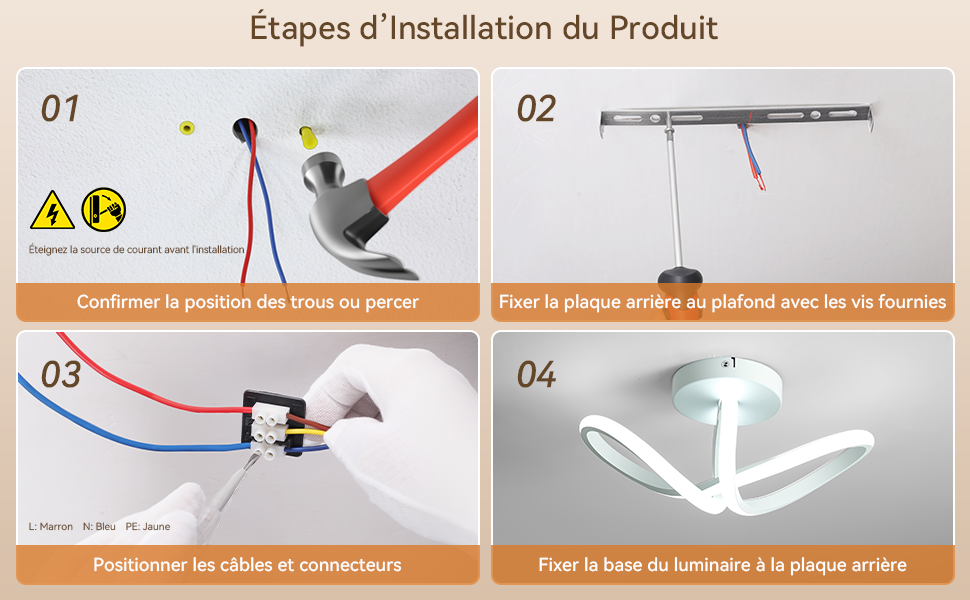 Installation facile et câblage conforme