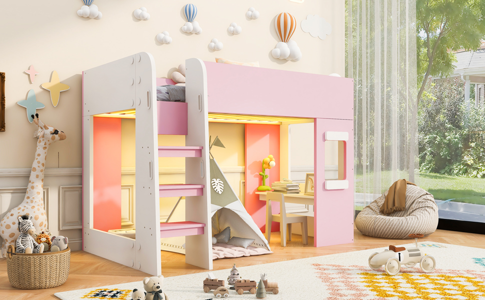 Lit mezzanine enfant 90 x 200 cm