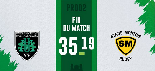 INFOS ce SAMEDI 07 SEPTEMBRE (Matinée) > RÉSULTAT Pro D2 - 2ÈME Journée > Hier soir à Sapiac > (BO) USM 35 - 19 MONT de MARSAN <> Tous les RÉSULTATS > Le CLASSEMENT <> L'ANALYSE et la FICHE TECHNIQUE du MATCH <> RUGBY RÉGIONAL O1ijye