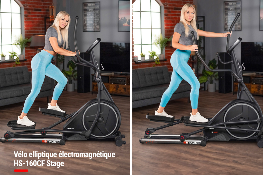 Hop-Sport Vélo elliptique d'Appartement HS-160CF Stage avec