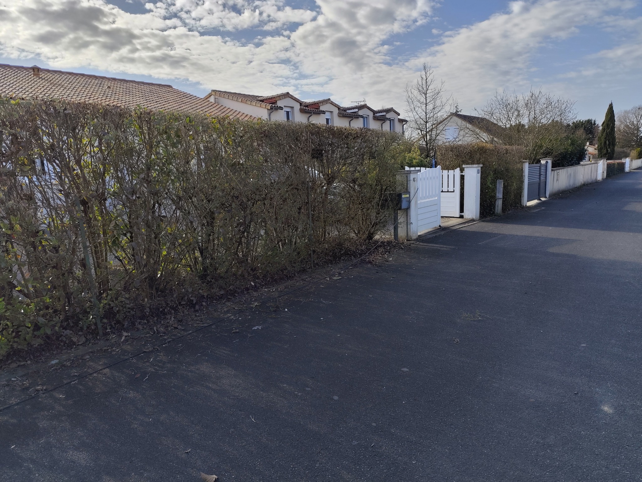 Clôture rigide anthracite - Avant