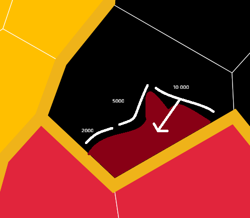 L'offensive avant le choix ouainais. 