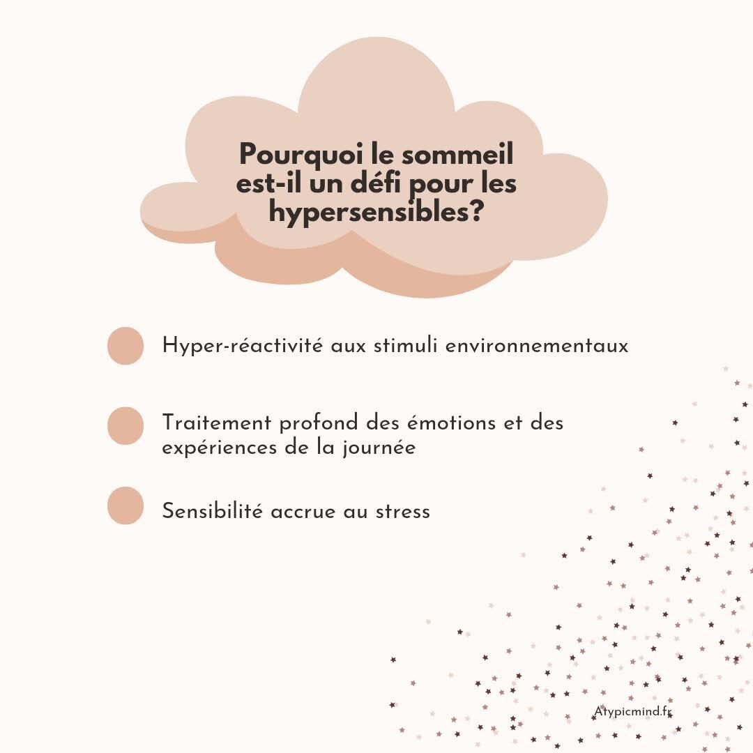 Infographie Pourquoi le sommeil est-il un défi pour les hypersensibles