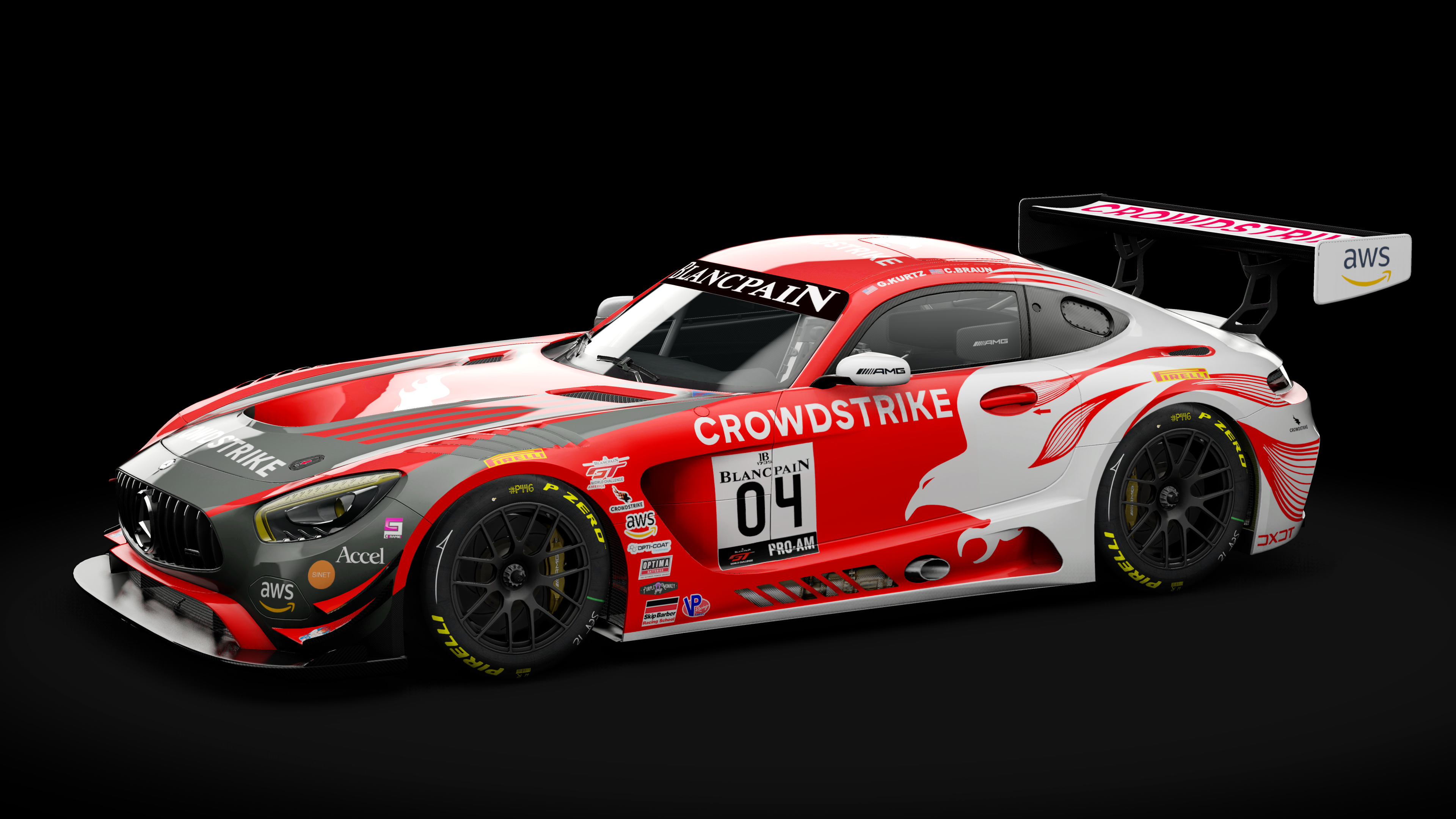 CrowdStrike / DXDT Racing AMG GT3 2019 | OverTake (Formerly RaceDepartment)