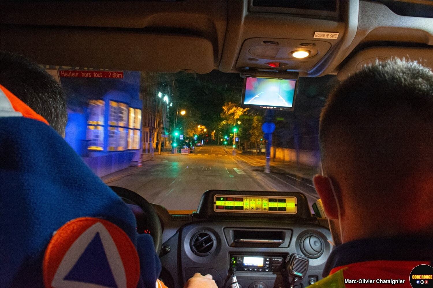 Scène issue du reportage avec la Protection Civile Paris Seine