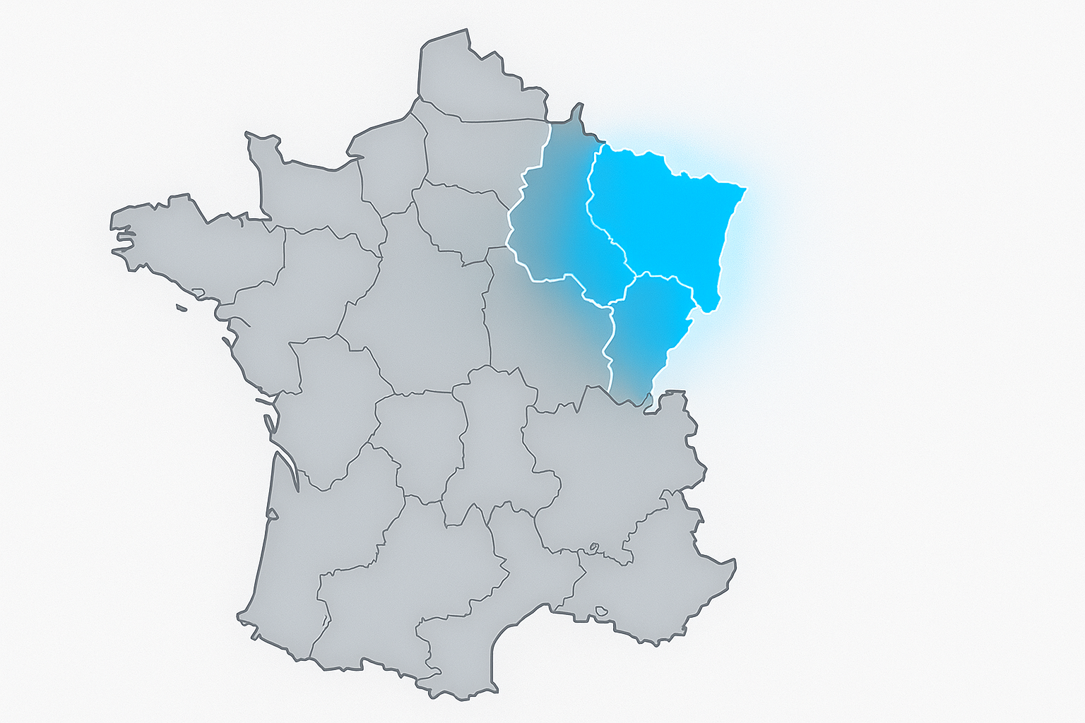 Carte Grand Est - Zone d’intervention Grand Est Soudure