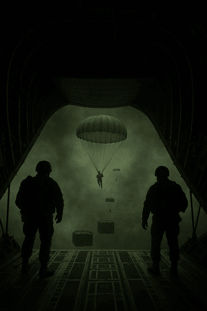 La légion Corvus se jetant dans le smog 