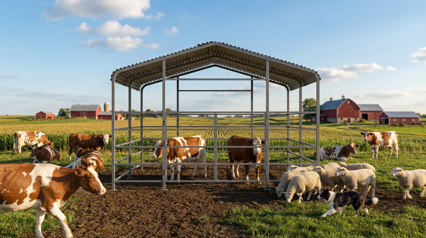 13x13 Livestock Shelter
