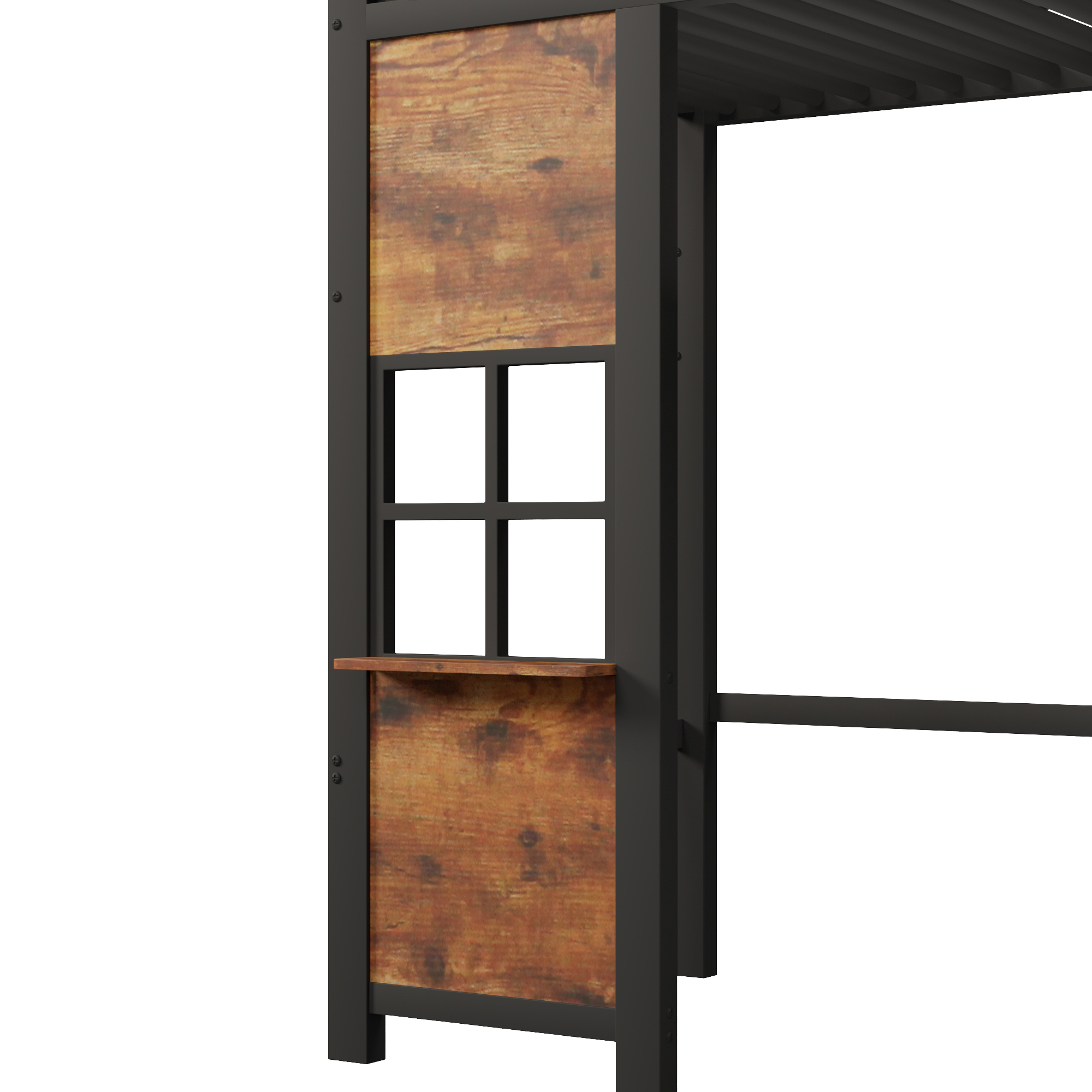 Paroi latérale du lit mezzanine avec tablette intégrée
