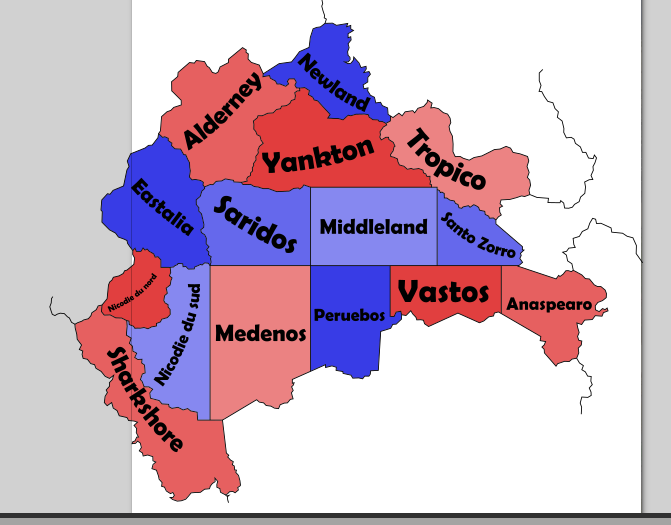 La carte des Etats Fédérés La carte des Etats Fédérés