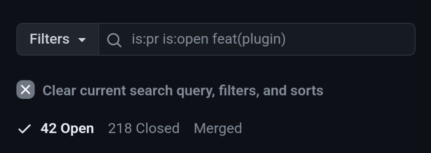 42 open  PRs