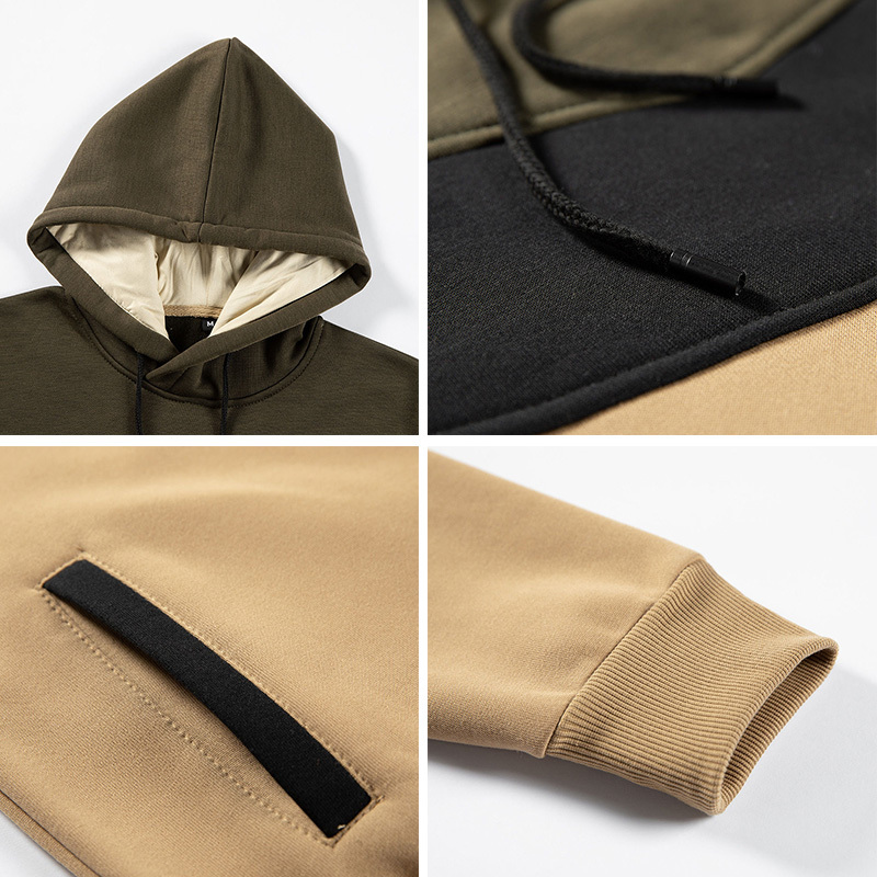 2025 Sweat à Capuche Homme Hoodie Pull Couleur Unie VêTements