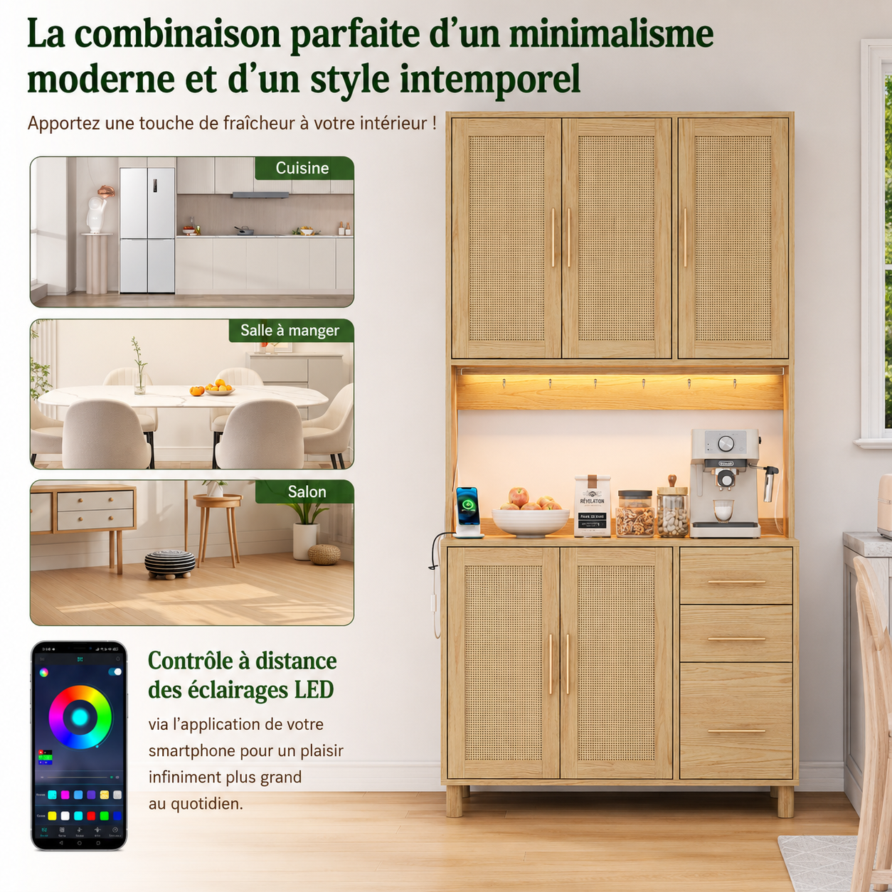 Éclairage LED multicolore