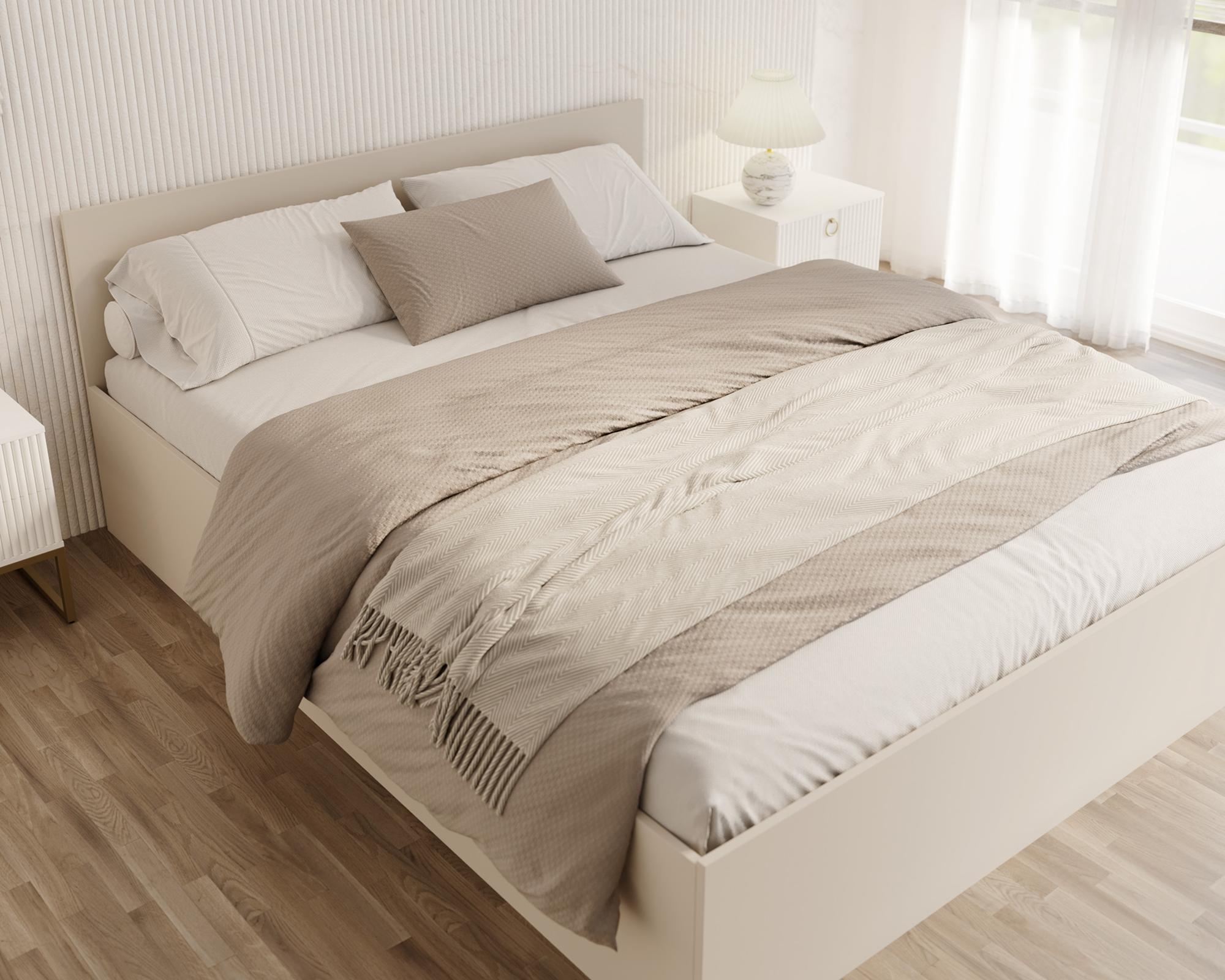 Image catégorie Lit coffre bois