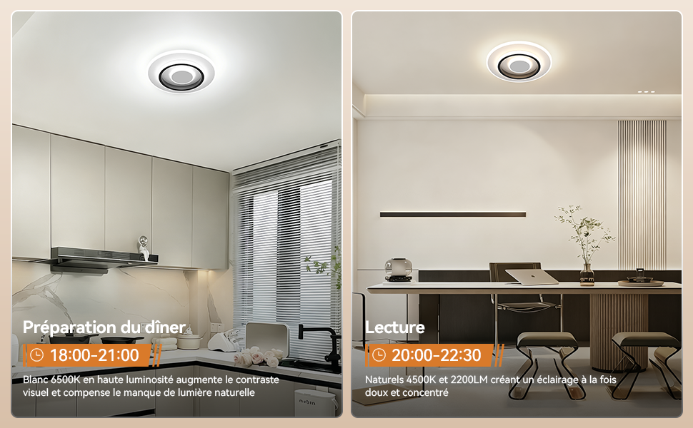 Exemples d'ambiances lumineuses
