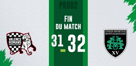 INFOS ce SAMEDI 19 OCTOBRE (Matinée) > Pro D2 - J7 > RÉSULTAT hier soir au stade Georges Pompidou > (Bd) VALENCE ROMANS 31- 32 USM > ACTUS USM <> Les RÉSULTATS > Le CLASSEMENT <> ESPOIRS – J5 > Cet après-midi 15H à Sapiac > USM / TARBES - La COMPO Szxqsk