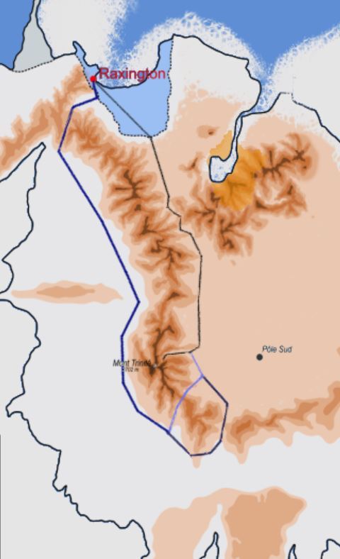 Carte de l'Expédition Pôle Sud, Mont Trinité