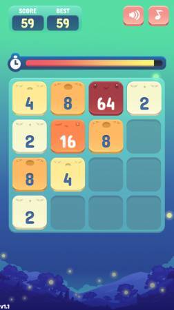 Gameplay de 2048 Rush