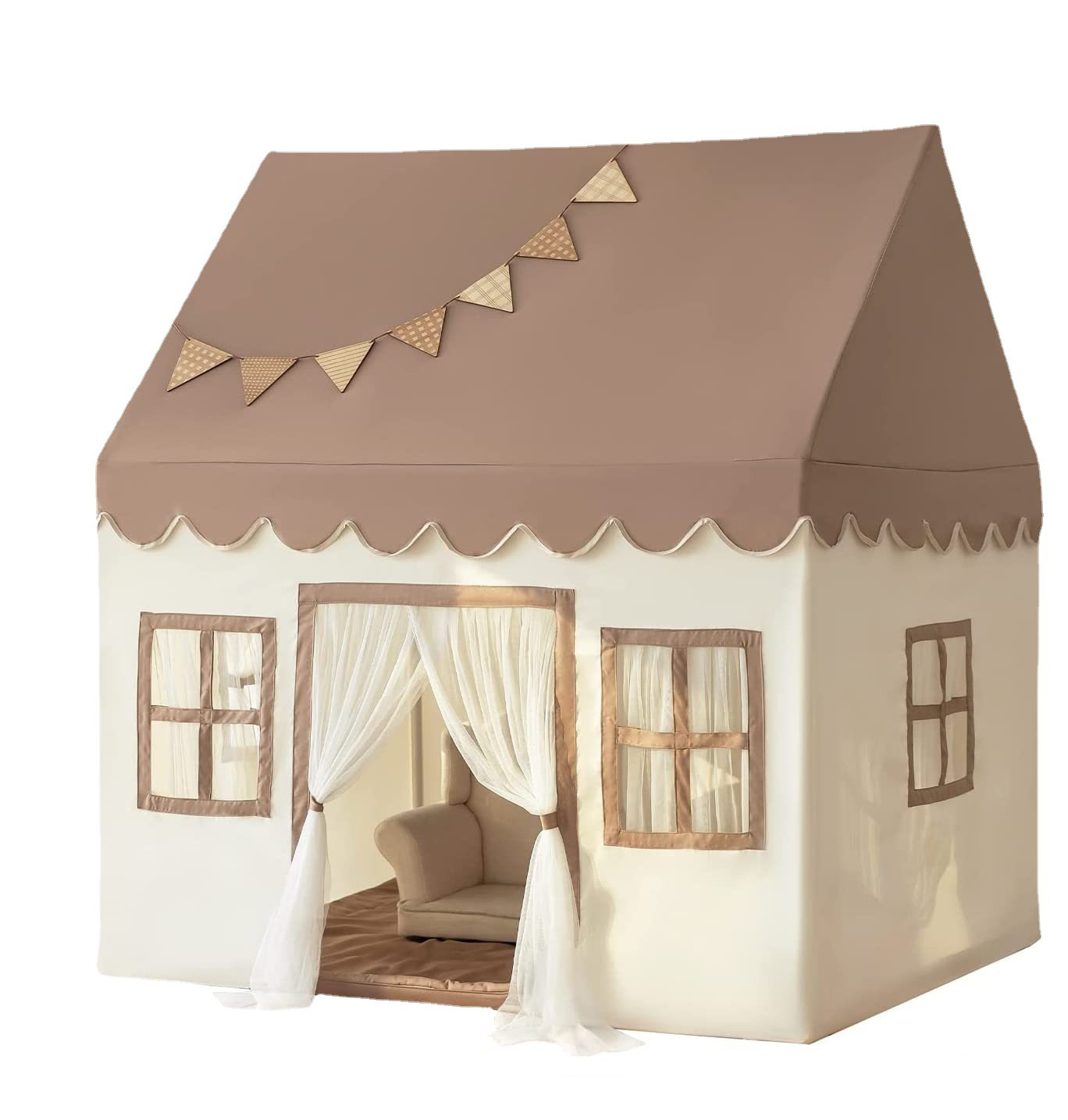 Tente de lit occultante double pour protection de l'intimité avec