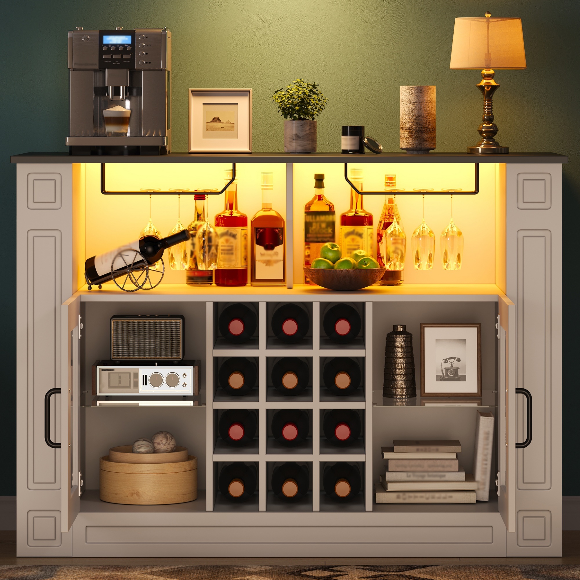 Meuble bar à vin avec LED