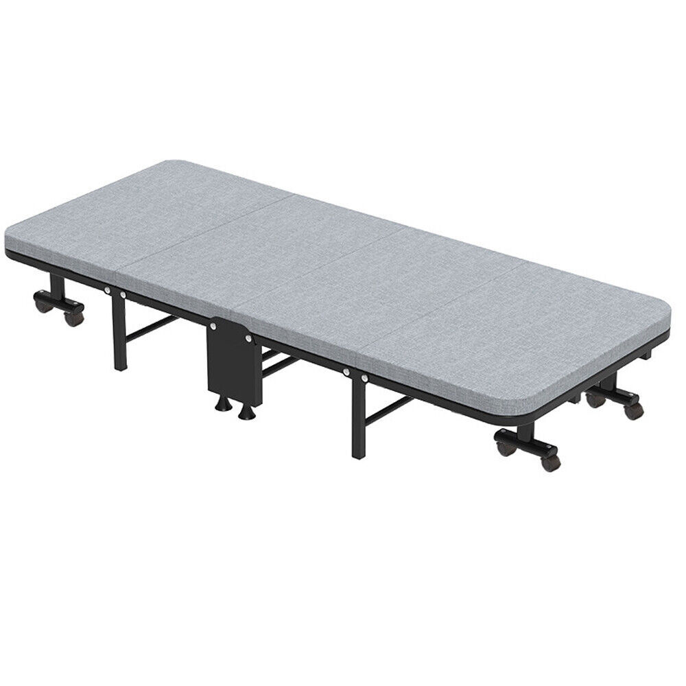 Lit Pliant 4 Positions - 190x75 Cm - Charge 150 Kg - Pour Sieste Bureau, Camping, Invités - Aucun Montage Requis - 3