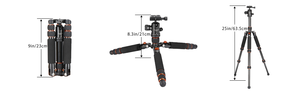 Koolehaoda Mini Desktop Tripod Aluminum Portable Martinique