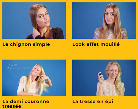 Aperçu de la section coiffure