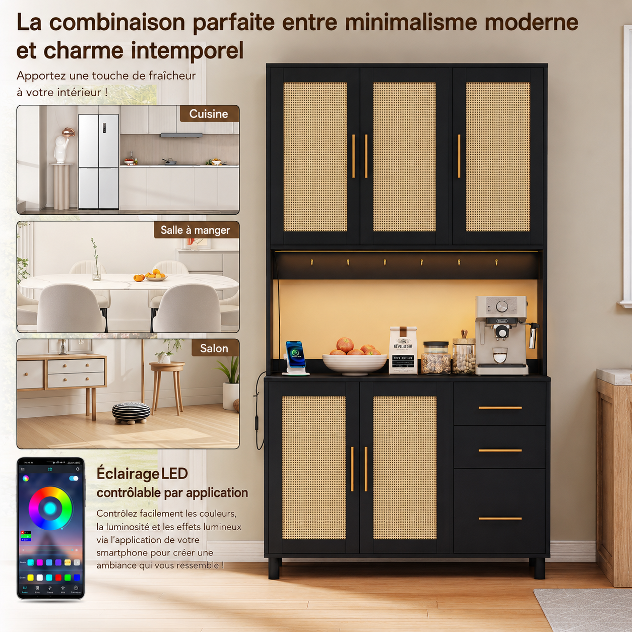Éclairage LED multicolore