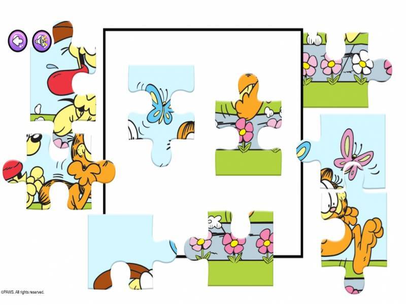 Gameplay de Garfield Jigsaw