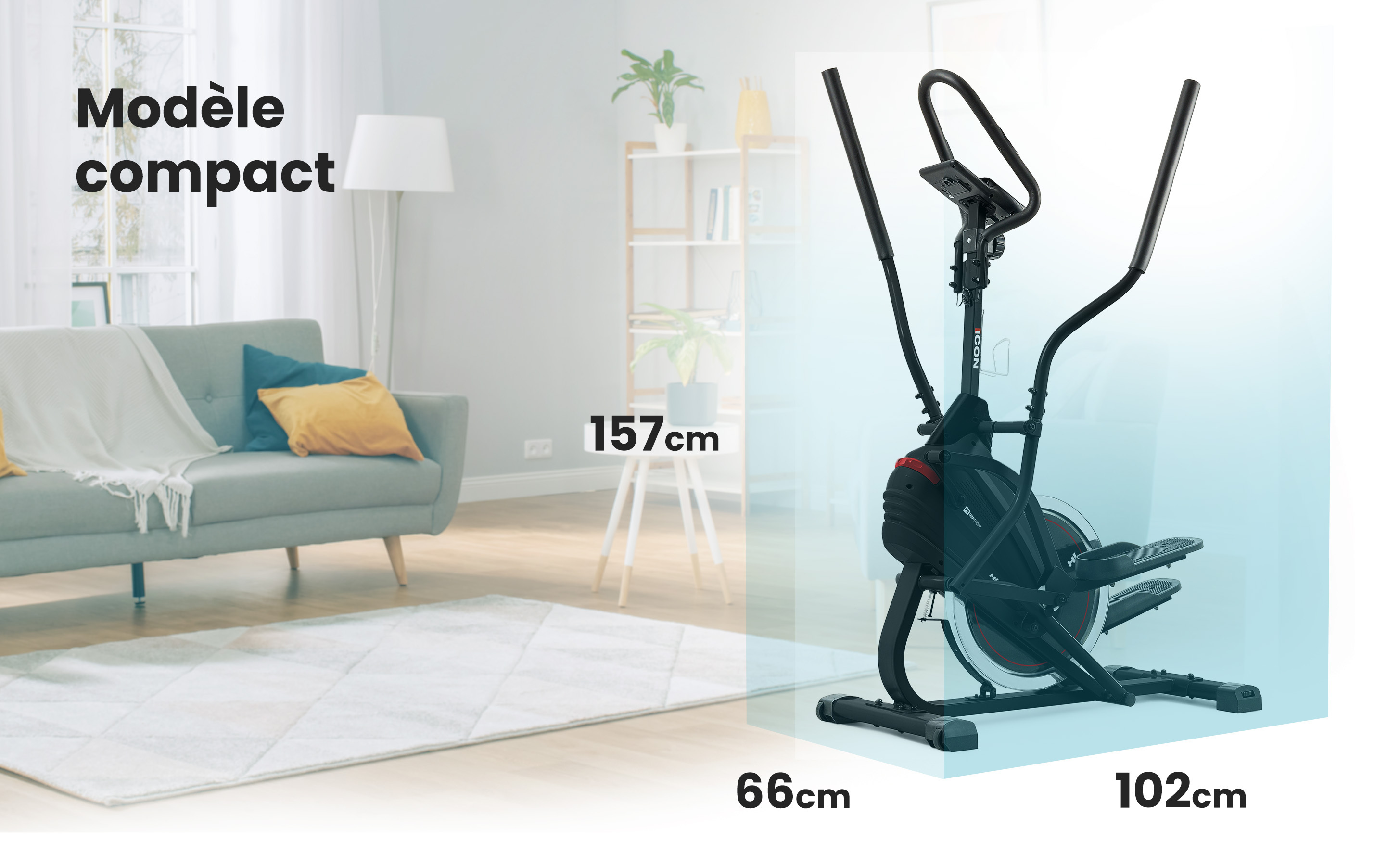 HopSport HS400B Icon Cross Stepper pour la maison, Roue d'inertie de — free download