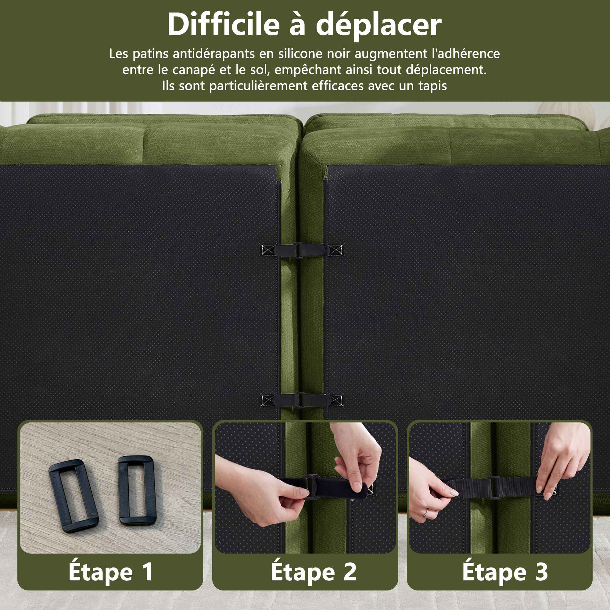 Modules connectables du canapé 2+1 places