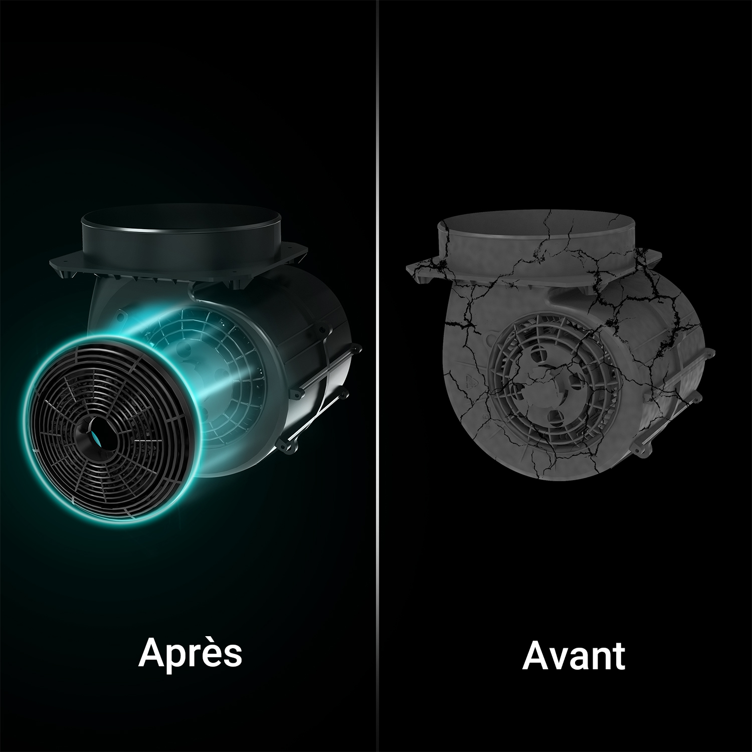 CIARRA Hotte Inclinee 60cm Avec 2pcs Filtre Actif 370 M3/h 3 Vitesses Led Recyclage Ou Evacuation - Verre Noir - 736CBK60 18 CIARRA HOTTE ASPIRANTE