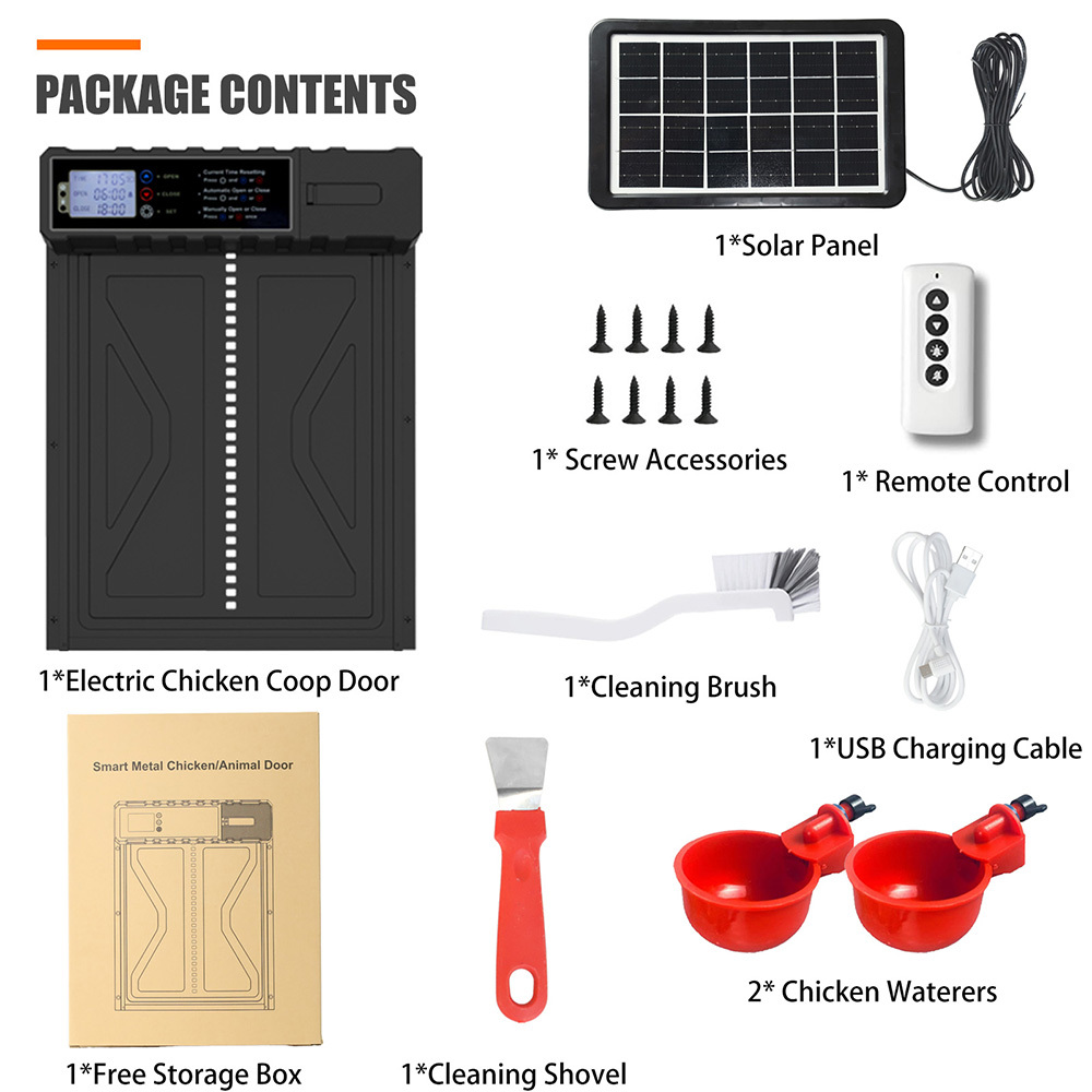 Porte Poulailler Automatique Solaire