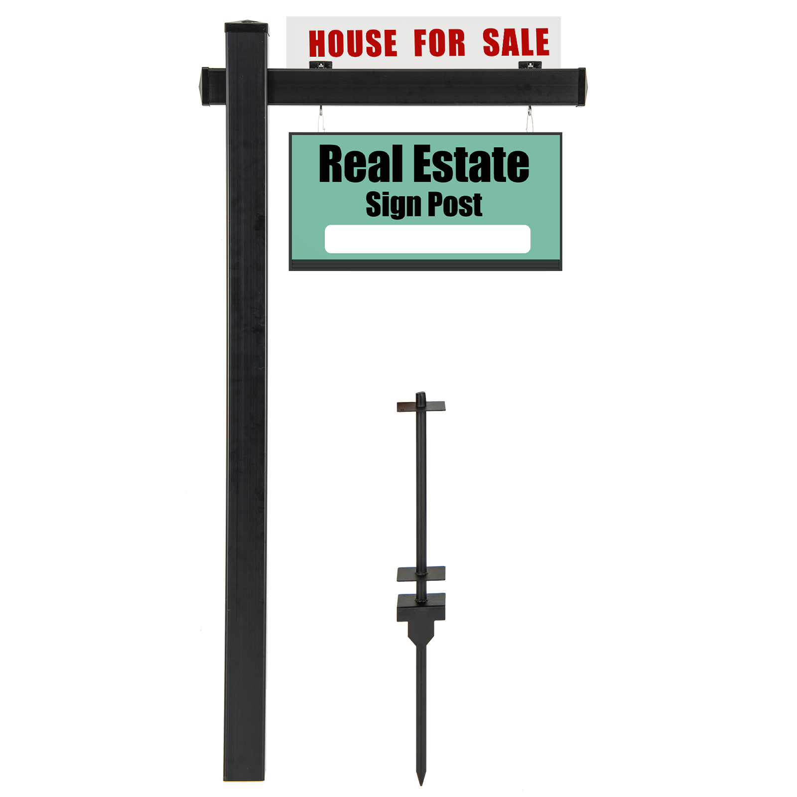 Palo per Cartelli Immobiliari da 183 cm, Palo per Cartelli di Vendita UPVC per Cartelli di Vendita Garage, in Affitto, Vendita Immobiliare, Braccio da