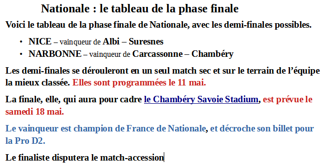 INFOS ce MERCREDI 1ER MAI 2024 (Matinée) > Pro D2 - J29 > " L'USM condamnée à l'exploit "> USM / MONT de MARSAN > Le Vendredi 10 Mai à 19H30 au Stade de Sapiac – PLACES à 5€ > ACTUS USM – Pro D2 <> Du Côté de Sapiac <> BIARRITZ OLYMPIQUE Y4went