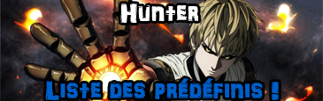 Hunter Prédef