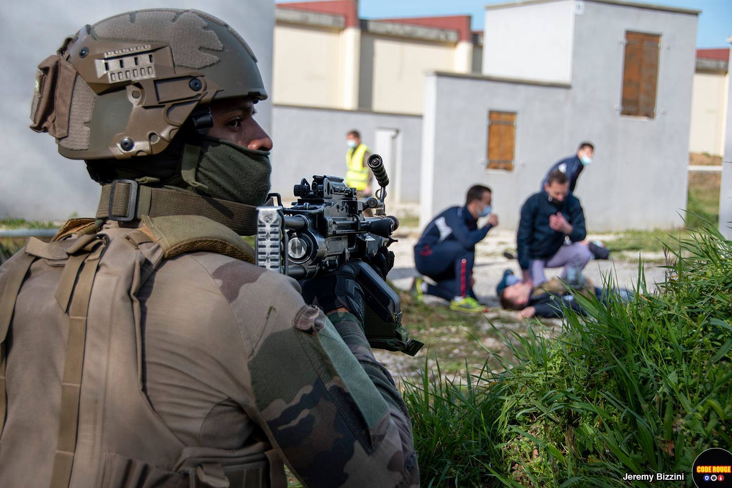 Scène issue du reportage sur un exercice du 13e BCA