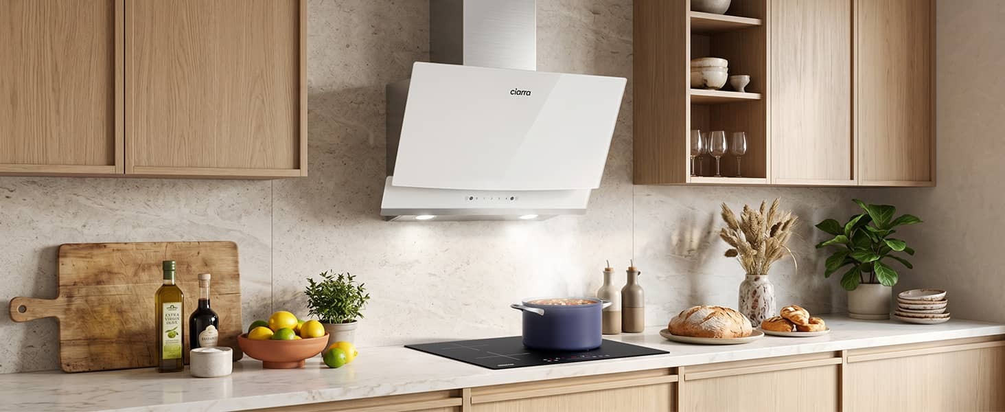 hotte-inclinee-blanche-cuisine-moderne