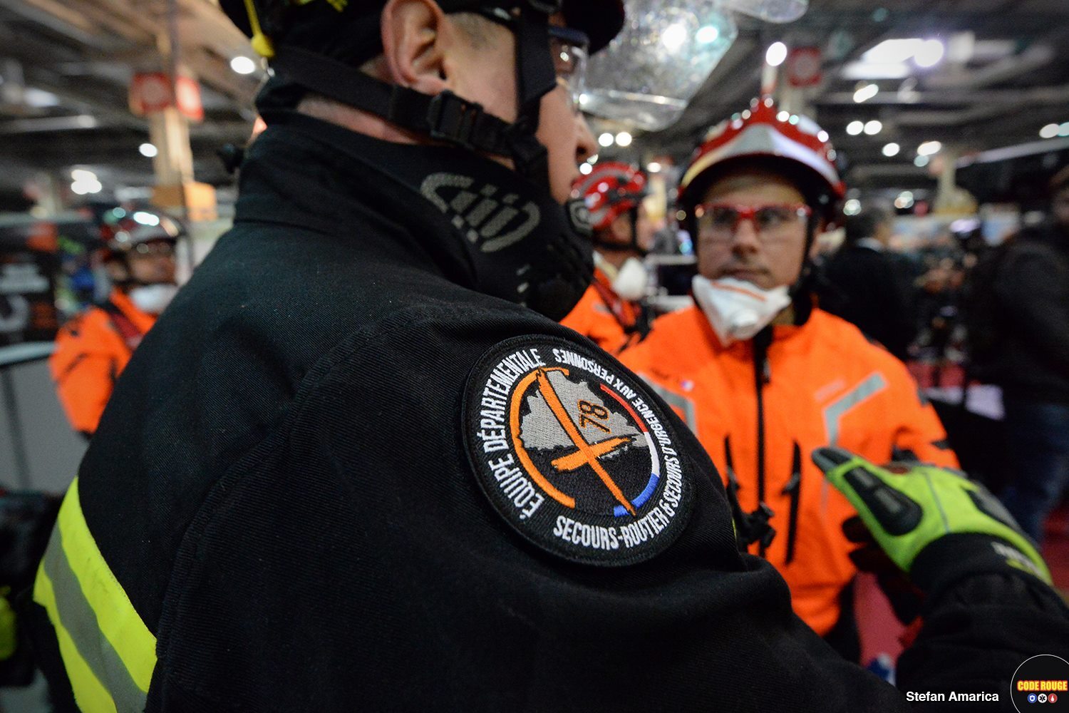 Scène issue du reportage au salon Secours Expo 2019